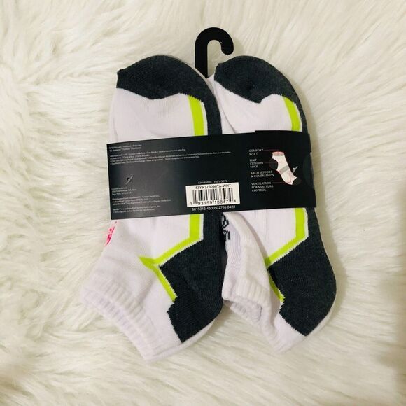 Spyder Women's Linear Low Cut Socks 5 Pack White One Size NWT - Picture 6 of 6